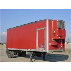 GREAT DANE 28ft. X 96in. S/A ALUMINUM REEFER TRAILER, s/n 1GRAA5715GB148422: