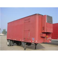 UTILITY 24ft. X 96in. S/A ALUMINUM REEFER TRAILER, s/n 1UYVS1244EC101605:
