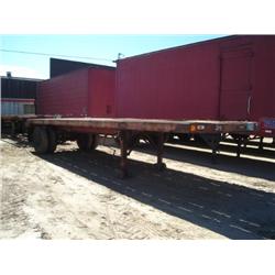 FRUEHAUF 26ft. S/A FLATBED TRAILER, s/n VVD340401