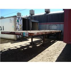 FRUEHAUF 26ft. S/A FLATBED TRAILER, s/n VVH423701