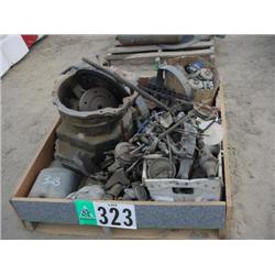 PALLET OF USED FORKLIFT PARTS