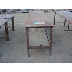 (2) STEEL SHOP TABLES