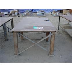 (2) STEEL SHOP TABLES