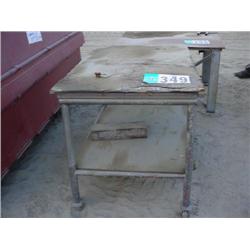 WOODEN PORTABLE SHOP TABLE