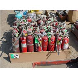 PALLET OF FIRE EXTINGUISHERS
