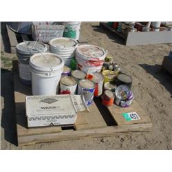 PALLET OF PAINT