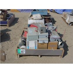 PALLET OF ELECTRICAL WIRE AND BOXES