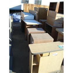 (4) FILING CABINETS, (2) CARTS, DRY ERASE BOARD