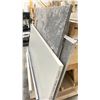 Image 2 : WOODEN 48"W X 40"D X 45"H INDUSTRIAL MOBILE A-FRAME STORAGE CART WITH ASSORTED COMMERCIAL TILE