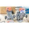 Image 2 : 3 ASSORTED RIDGID ELECTRIC INDUSTRIAL ROUTERS & PLUNGE HEAD ATTACHMENT