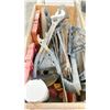 Image 3 : WOODEN CRATE OF ASSORTED TILE WORKING HAND TOOLS *CRATE INCLUDED*