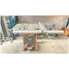 Image 1 : RIDGID TS3650 10" ELECTRIC INDUSTRIAL PORTABLE TABLE SAW WITH 2 GUARDS, GUIDE, & 2 SAW HORSES