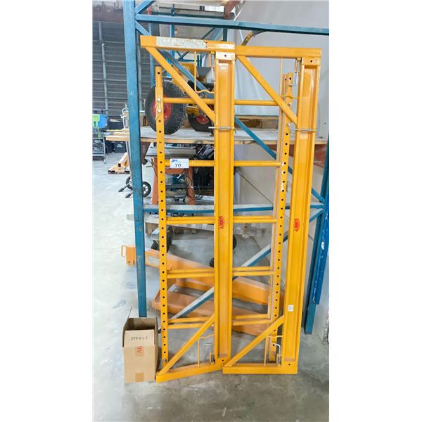 SUMMIT TOOLS YELLOW PORTABLE INDUSTRIAL PAINTERS / DRYWALL SCAFFOLDING SECTION WITH CASTERS *NO