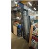 Image 2 : RED 2 TIER SINGLE DRAWER MOBILE WORK CART, BLACK 4 TIER ADJUSTABLE METAL WAREHOUSE RACKING WITH