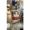 Image 3 : RED 2 TIER SINGLE DRAWER MOBILE WORK CART, BLACK 4 TIER ADJUSTABLE METAL WAREHOUSE RACKING WITH