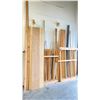 Image 1 : 2 WOOD RACK OF ASSORTED WOOD LOCATED BY BAY DOOR