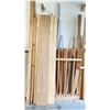 Image 2 : 2 WOOD RACK OF ASSORTED WOOD LOCATED BY BAY DOOR