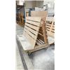 Image 2 : WOODEN 64"W X 58"D X 57"H INDUSTRIAL MOBILE A-FRAME STORAGE CART