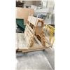 Image 2 : WOODEN 64"W X 58"D X 57"H INDUSTRIAL MOBILE A-FRAME STORAGE CART