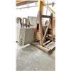 Image 2 : WOODEN A-FRAME RACK WITH ASSORTED COMMERCIAL COUNTER TOP STONE SLAB MATERIAL