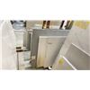 Image 2 : METAL DUAL A-FRAME RACK WITH ASSORTED COMMERCIAL COUNTER TOP STONE SLAB MATERIAL
