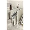 Image 2 : METAL DUAL A-FRAME RACK WITH ASSORTED COMMERCIAL COUNTER TOP STONE SLAB MATERIAL