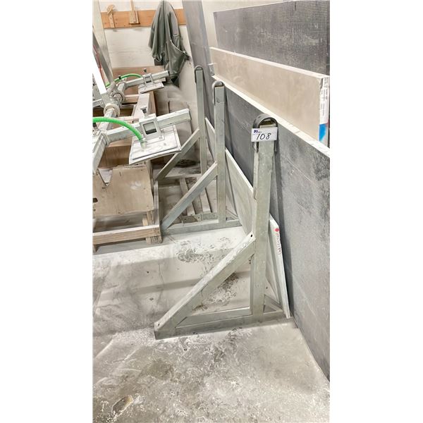 METAL 7 BAY 19'W X 78"D X 44"H COMMERCIAL SHEET RACK STORAGE SYSTEM *CONTENTS NOT INCLUDED*