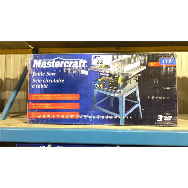 MASTERCRAFT 13A BENCH TOP 10" ELECTRIC PORTABLE TABLE SAW *IN BOX*