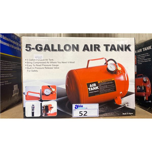 RED 5 GAL PORTABLE AIR TANK *IN BOX*