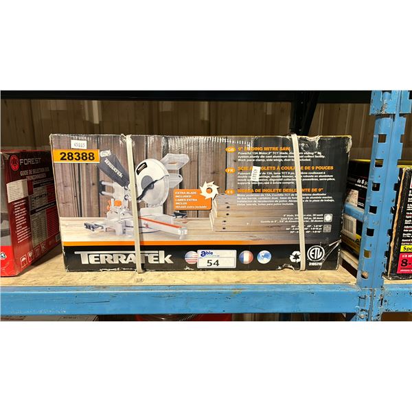 TERRATEK 28388 INDUSTRIAL 9" SLIDING COMPOUND MITER SAW *IN BOX*