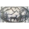 Image 2 : 20' BI-PARTING GATE WITH OVAL DEER ARTWORK