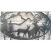 Image 2 : 20' BI-PARTING GATE WITH OVAL DEER ARTWORK