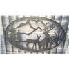 Image 2 : 20' BI-PARTING GATE WITH OVAL DEER ARTWORK