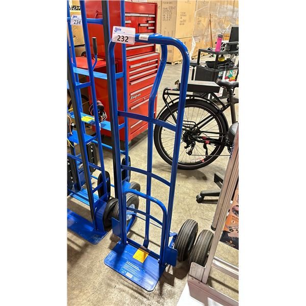 POWER FIST BLUE 660 LBS CAPACITY PNEUMATIC TIRE 2 WHEEL HAND TRUCK