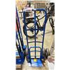Image 2 : POWER FIST BLUE 660 LBS CAPACITY PNEUMATIC TIRE 2 WHEEL HAND TRUCK