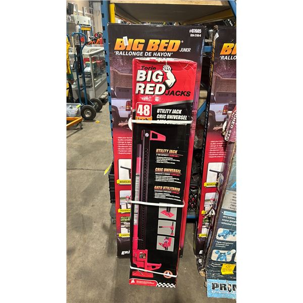 TORIN BIG RED 48" UTILITY JACK & ERICSON BIG BED JUNIOR TRUCK BED EXTENDER *IN BOX*