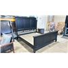 Image 2 : ABHI FURNITURE 1317-KBH CAPPUCCINO / BLACK KING SIZE PLATFORM BED *IN BOX*