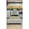 Image 2 : ABHI FURNITURE JF1288 SILVER MODERN MIRROR FINISH KING SIZE 9PCS BEDROOM SET *IN BOX*