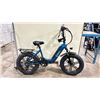 Image 2 : Y20 BLUE ELECTRIC FOLDABLE E-BIKE WITH CHARGER - 75 KM RANGE, HYDRAULIC DISC BRAKES, 7 LEVELS, LCD
