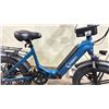 Image 4 : Y20 BLUE ELECTRIC FOLDABLE E-BIKE WITH CHARGER - 75 KM RANGE, HYDRAULIC DISC BRAKES, 7 LEVELS, LCD