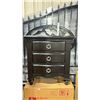 Image 2 : 1 ABHI FURNITURE UN-9544 ESPRESSO 3 DRAWER NIGHTSTAND *IN BOX, REQUIRES 2 PEOPLE FOR REMOVAL*