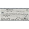 Image 1 : Apollo 7 Astronaut Walter Cunningham signed check