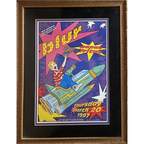 Blur 1997 Fillmore concert poster