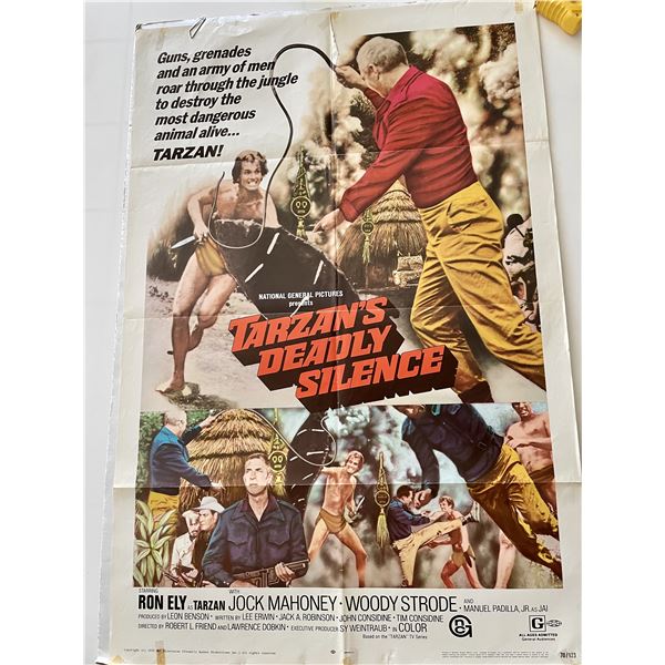 Tarzan's Deadly Silence vintage movie poster