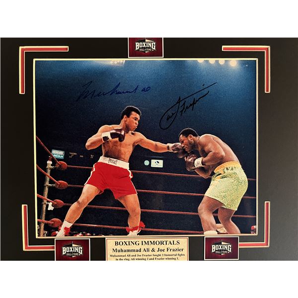 Muhammad Ali / Joe Frazier signed photo