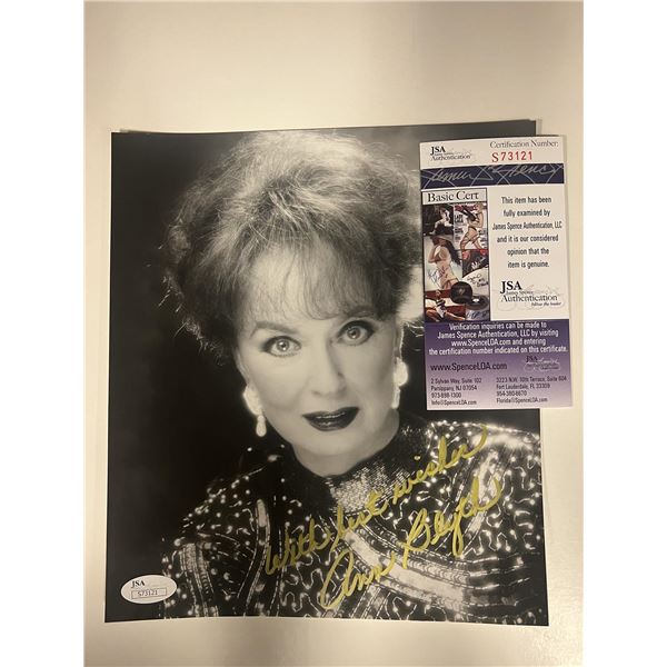 Ann Blyth signed photo. JSA
