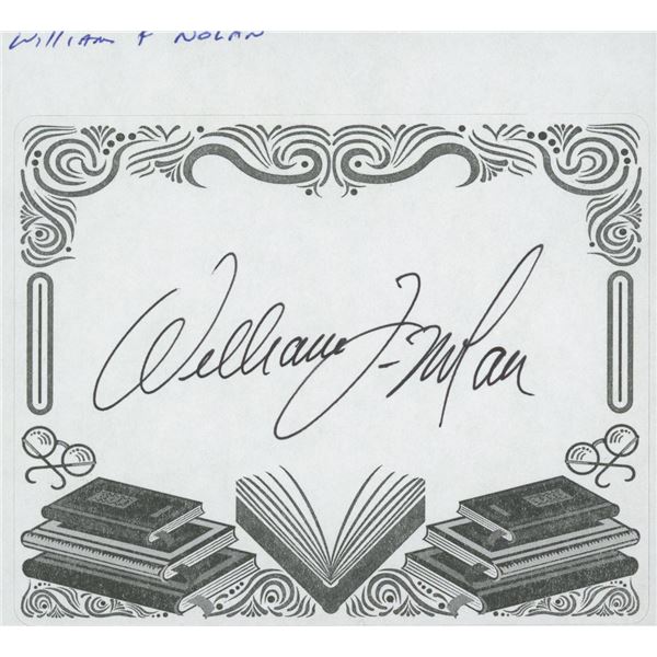 William F. Nolan signed bookplate
