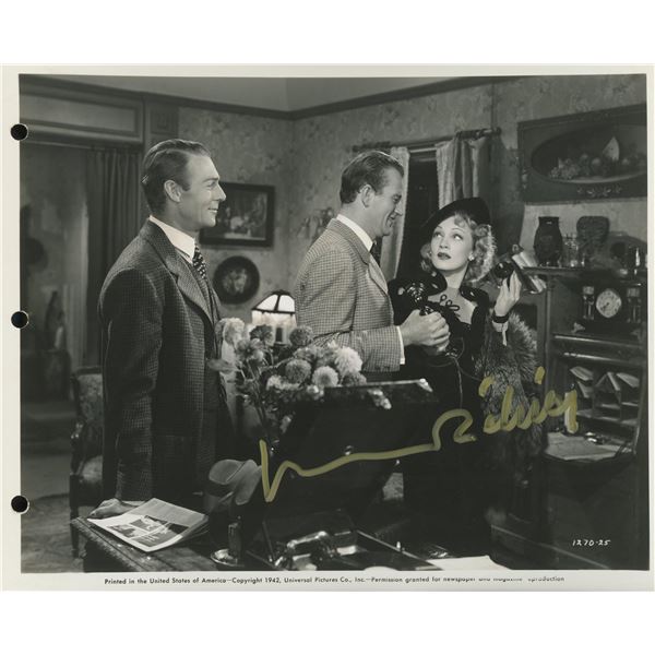 Marlene Dietrich signed movie photo. GFA Authenticated