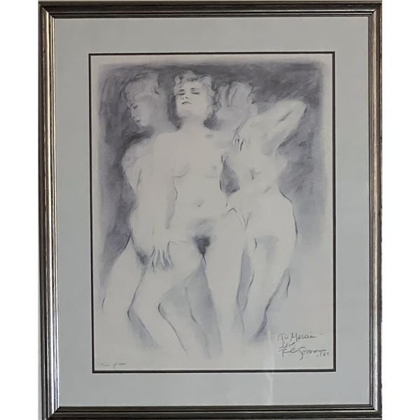 R.C. Gorman hand signed framed lithograph
