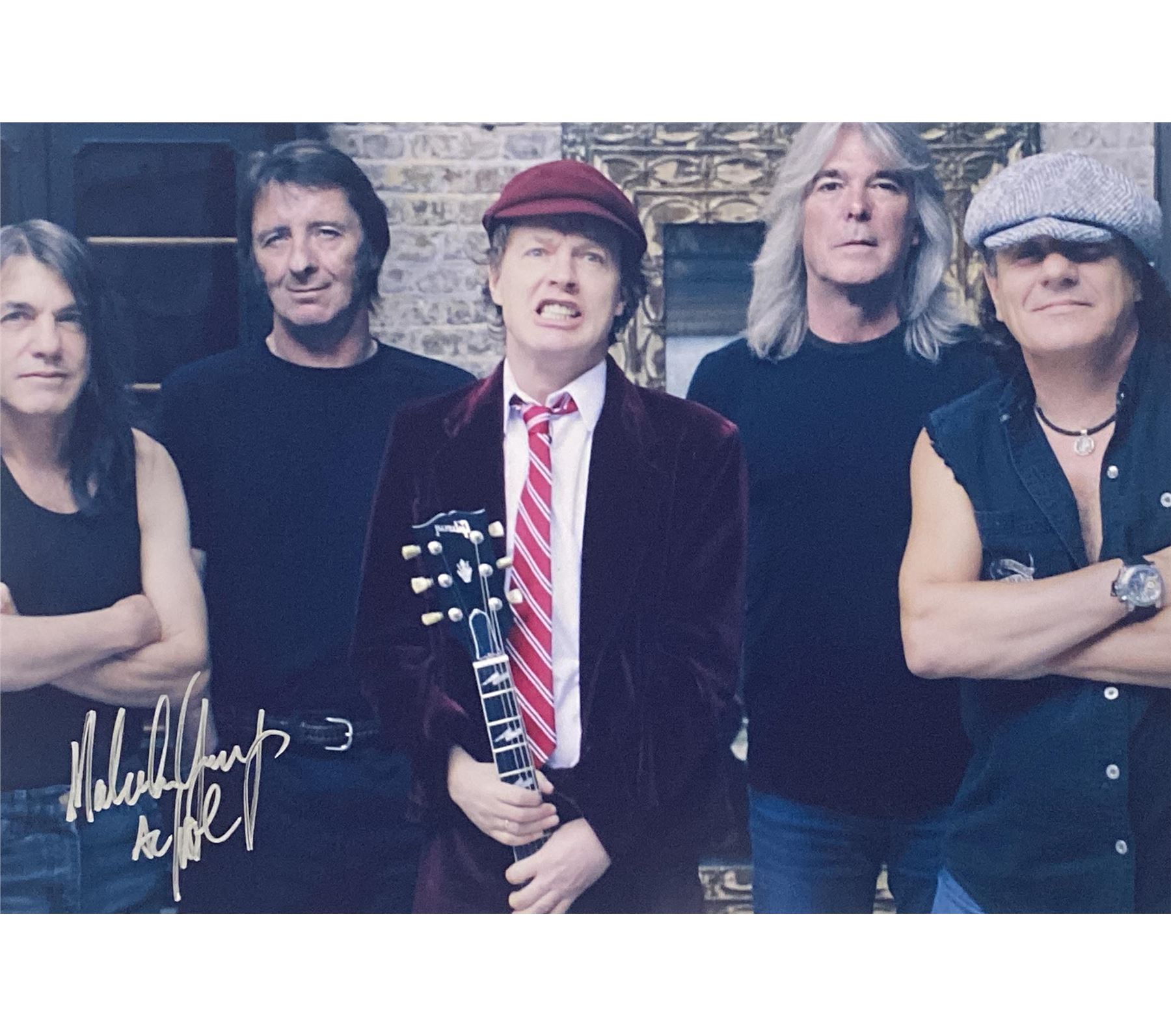 AC/DC Malcolm Young signed photo